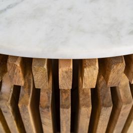 Mesa Centro Madera-Mármol Salón 80 X 80 X 42 cm