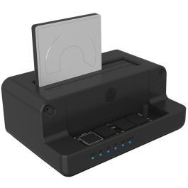 ICY BOX IB-2914MSCL-C31 - Estación Docking Clonación para SSD M.2 NVMe y HDD/SSD SATA 2.5"/3.5" - USB-C 3.2 Gen 2 - Negro