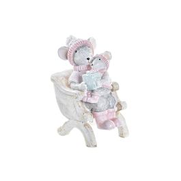 DKD Home Decor Figura Navidad Ratón Fantasía Resina Rosa Beige Gris 5.5x10x8 cm Precio: 4.49999968. SKU: B1B4EX6DC2