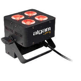 Algamlight Foco Proyector LED 4 x 10W RGBW con Ángulo de Haz de 22°, Ideal para Escenarios y Eventos con Control DMX