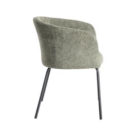 Silla Verde Tejido-Metal Salón 60,50 X 55 X 78,50 cm