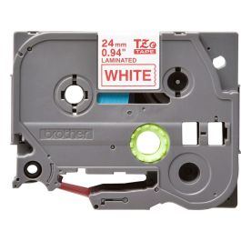 BROTHER Cinta laminada blanco/rojo 24mm Precio: 19.49999942. SKU: B1KJ8VSK63