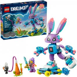 LEGO 71490 DREAMZzz Izzie y Bunchurro El Conejo Jugón Set de Construcción Articulado Transformable con Minifigura Izzie +7 Años
