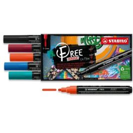 Marcador Acrylic Stabilo Free T300 Arty Line 2-3 Mm Set Urban Estuche De 5 (Turquesa, Azul, Rojo Claro, Purpura Y Negro) Marcador Acrylic Stabilo Free T300 Arty Line 2-3 Mm Set Urban Estuche De 5 (Turquesa, Azul, Rojo Claro, Purpura Y Negro) Precio: 18.69000001. SKU: B1EGWTHC97