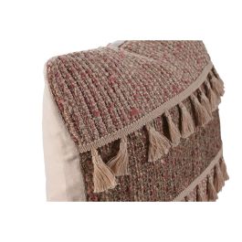DKD Home Decor Hh jul24 Cojín Decorativo Boho Multicolor 45x45x8 cm de Lana y Poliéster con Cremallera