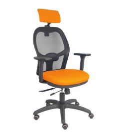 Silla Piqueras Y Crespo Jorquera Brazos 3D Y Cabecero Regulables Mecanismo Sincro Con Traslack Ruedas Parquet Respaldo De Malla Negra Y Asiento Tapizado Bali Naranja Precio: 422.50000034. SKU: S5703857