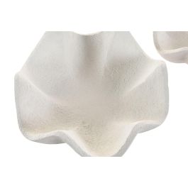 DKD Home Decor Centro de Mesa Scandi Blanco Cemento 26 x 13 x 23.5 cm Set de 2 Unidades