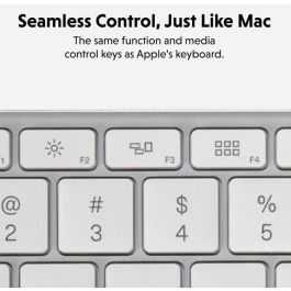 Hyper Teclado Inalámbrico Bluetooth 5.0 Nordic Retroiluminado Multidispositivo USB-C Gris Espacial Compatible macOS Windows iPadOS Chrome OS