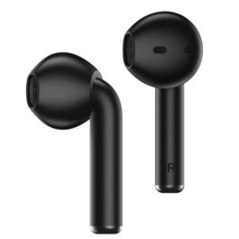 ZTE EB64G-B Buds 2 Auriculares Inalámbricos de Botón Intraaurales Bluetooth 5.2 con Conector USB Tipo C, Color Negro, Ideal para Gaming y Música