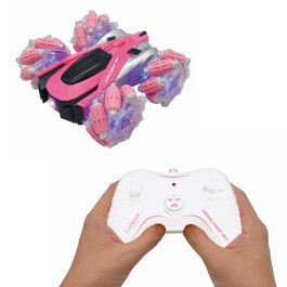Lexibook LEX1693243138405 Coche todoterreno teledirigido Crosslander 360+ rosa brillante, programable y recargable