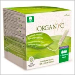 Organyc Tampones Super con Aplicador Compact 16 unidades, 100% Algodón Orgánico Certificado para Flujo Abundante Precio: 7.49999952. SKU: B1HPHMAHLY