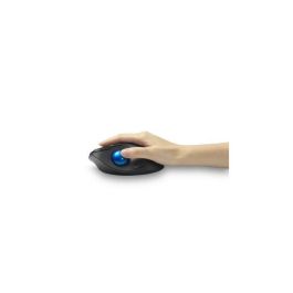 Kensington TB450 Ratón Óptico Trackball Pro Fit Ergo Inalámbrico Bluetooth 2.4GHz 1600 DPI Negro/Azul