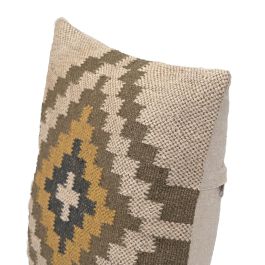 DKD Home Decor Cojin Boho Kilim 45 x 45 cm (2 Unidades) Lana, Yute, Poliester