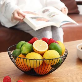 Cesta de metal para frutas Confortime 24.5 x 10 cm (12 Unidades) Cesta de metal para frutas Confortime 24.5 x 10 cm (12 Unidades)