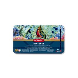 Lapices De Colores Derwent Inktense Caja Metalica 36 Unidades Colores Surtidos