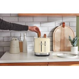 Kitchenaid Tostador para 2 Rebanadas 5KMT2109 EAC Almendra, Ranuras Extraanchas, 7 Niveles de Tueste