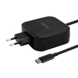 Aisens Cargador USB-C 65W PD3.0 QC3.0 con Cable 1.2M Negro