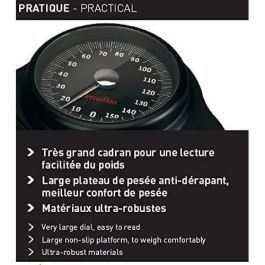 Pese Mechanical Person Terraillon - SemiProfesional, no -Slip, Dial grande, Modelo de 160 kg MAX - TPRO Plus Pese Mechanical Person Terraillon - SemiProfesional, no -Slip, Dial grande, Modelo de 160 kg MAX - TPRO Plus