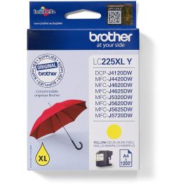Brother LC-225XL-Y Tinta Original Amarilla 1200 páginas compatible con DCP-J4120DW, MFC-J4420DW, J4620DW, J5320DW, J5620DW, J5720DW Precio: 20.50000029. SKU: S8402009