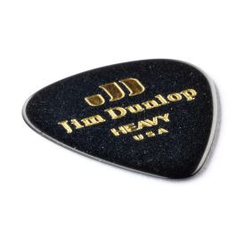 Dunlop Pack 72 Púas Guitarra Genuine Celluloid Classic Negra Heavy