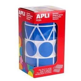 Apli XL Gomets Figuras Surtidas Rollo Azul Triángulos Redondas Cuadrados Rectángulos 27mm Adhesivo Permanente 1357uds Precio: 3.50000002. SKU: B17PJJJ4CS