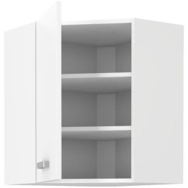 ATLAS Mueble esquinero alto - Decoración blanca - L58x58cm ATLAS Mueble esquinero alto - Decoración blanca - L58x58cm