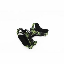M Pets MPE6953182740575 Arnés de Senderismo para Perro Camuflaje Talla M, Tejido Acolchado, Clip de Seguridad, Asa, Correa Trasera/Delantera