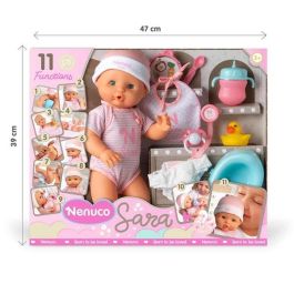 Nenuco Muñeco Sara 11 funciones 35 cm para +2 años Nenuco Muñeco Sara 11 funciones 35 cm para +2 años