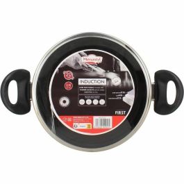 Menastyl MEN1725994322252 Horno Holandés de 20 cm en Acero Inoxidable, Apto para Todo Tipo de Fuegos e Inducción