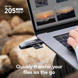 Lexar LRW310X-BNBNG Lector de Tarjetas MicroSD y SD USB-A/C USB 3.1 Dual Slot