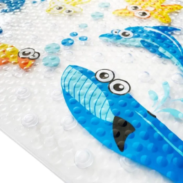 Thermobaby Alfombra de Baño con Diseño de Animal Marino Antideslizante para Bebé