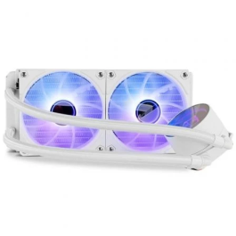 Nox Sistema de Refrigeración Líquida M-240 ARGB Blanco Doble Radiador 240mm RGB Gaming PC Componente