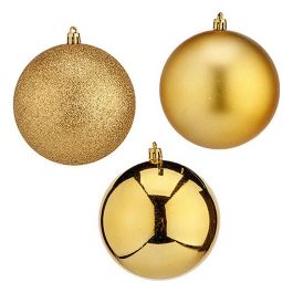 Bolas de Navidad Ø 10 cm 6 Unidades Dorado PVC Precio: 3.50000002. SKU: B1GSH2T7S7