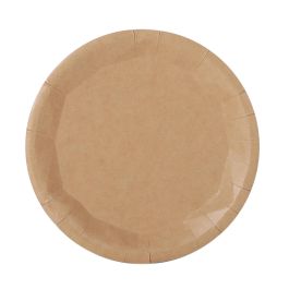 Algon Set de 10 Platos Redondos de Cartón Kraft, 17 cm (24 Unidades) Algon Set de 10 Platos Redondos de Cartón Kraft, 17 cm (24 Unidades)