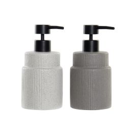 DKD Home Decor Dosificador Scandi Gris Claro Gris Oscuro Gres y PVC 8 x 16.5 x 8 cm (6 Unidades) Precio: 20.50000029. SKU: B13EGCTMZS