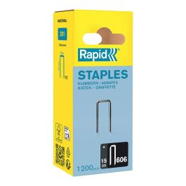 Rapid Grapa 606 15 mm galvanizada, 1200 unidades Precio: 10.99000045. SKU: B14GGGV7NM