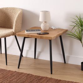 Versa Mesa Arama 60x60 cm - Mesa de comedor en madera MDF, metal y PVC Versa Mesa Arama 60x60 cm - Mesa de comedor en madera MDF, metal y PVC