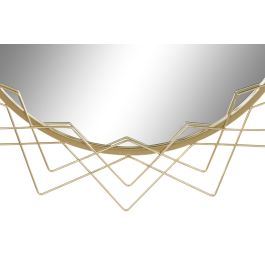 DKD Home Decor Espejo Dorado 80 x 80 x 2.5 cm Metal Cristal