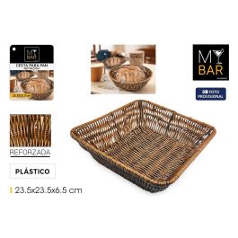 Inde Cesta de Pan Cuadrada My Bar de Polipropileno Reforzada 23.5 x 23.5 x 6.5 cm (18 Unidades) Precio: 46.99773584. SKU: B1JXXPX7JZ
