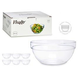 Vivalto Bol de Vidrio Apilable 250 ml - Transparente, Apto para Lavavajillas y Microondas, 10.5x4.5x10.5 cm (Set de 144) Precio: 48.89000039. SKU: S3606298
