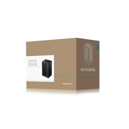 Deepcool DEE6933412774228 Minitorre Digital CH170 sin Fuente de Alimentación, Formato M-ITX, Color Negro