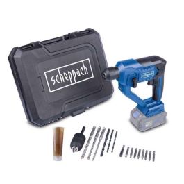 Taladro - SCHEPPACH - 20V IXES - 1,3 J - Portabrocas SDS plus + accesorios y maletín - sin batería ni cargador - C-RHD130-X Taladro - SCHEPPACH - 20V IXES - 1,3 J - Portabrocas SDS plus + accesorios y maletín - sin batería ni cargador - C-RHD130-X