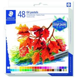 Staedtler Ceras Blandas Pasteles al Óleo 70 mm, 48 Colores Surtidos - Estuche con Colores Brillantes e Intensos, Resistente al Agua Precio: 26.59000047. SKU: B1DGGAWRBP