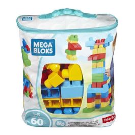 Mattel Bolsa Construccion Mega Bloks 60 Piezas Azul para Niños