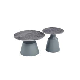 Mesita Auxiliar Moderno DKD Home Decor Gris 70 x 43 x 70 cm Set de 2 Precio: 234.50000013. SKU: B1HK2A8XEY