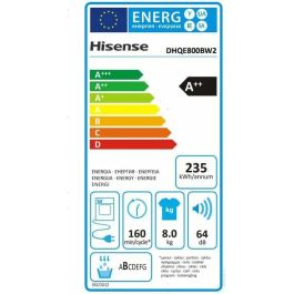 Secadora de condensación Hisense DHQE800BW2