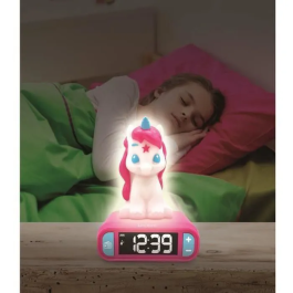 Lexibook Unicorn Despertador Infantil con Sonidos, Diseño Spiderman, Pantalla LCD con Luz Temporal