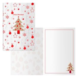 Dohe Tarjetas de Felicitación Navidad Pack 6 - Modelo Wood 70039 - 11,5 x 17 cm