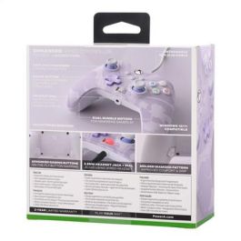 Power A Mando con Cable Mejorado XBGP0001-01 para Xbox Series X/S Remolino Lavanda, Diseño Ergonómico, Botones Asignables, Funciona con Xbox One y Windows 10/11