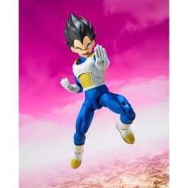 TAMASHII NATIONS Figura S.H. Figuarts Vegeta Daima Dragon Ball, articulada con accesorios, 14cm